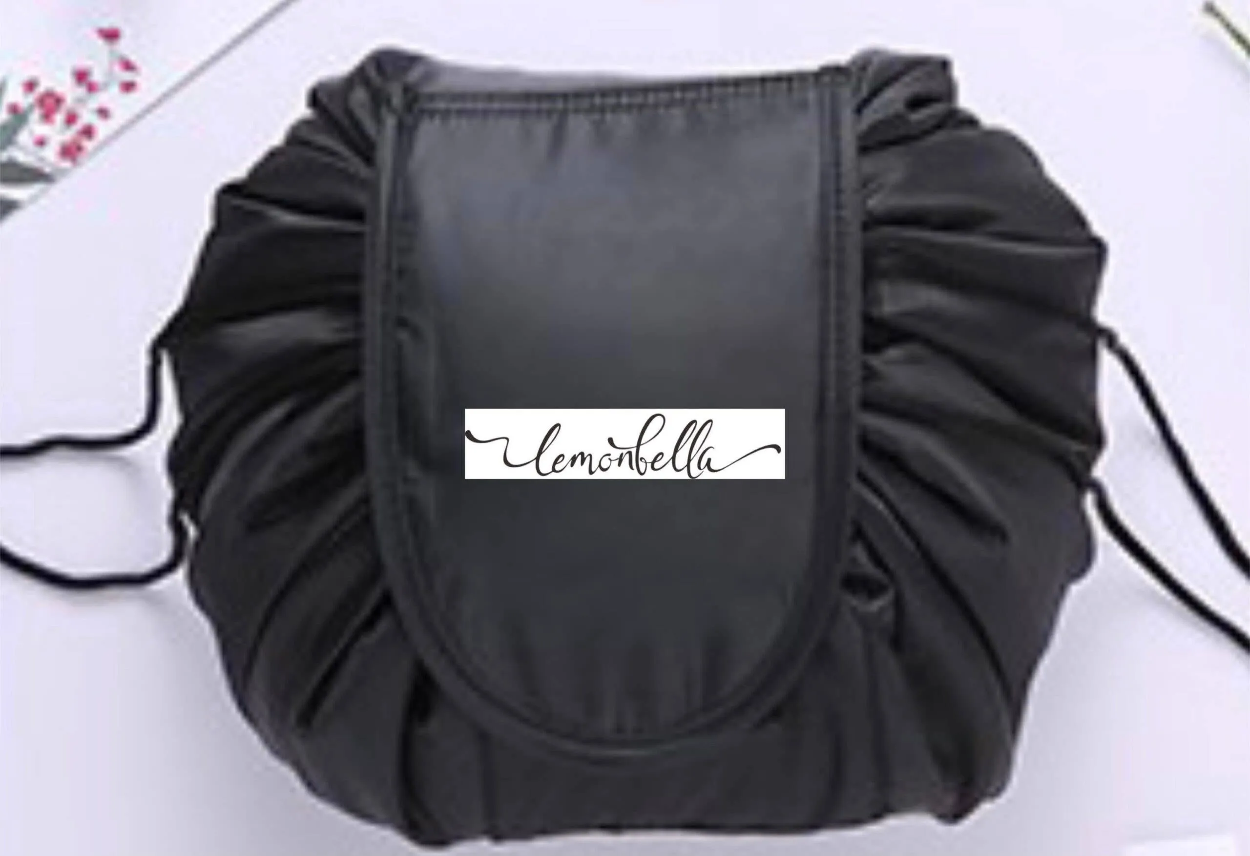 Lemonbella Cosmetic Black Cinch Sack