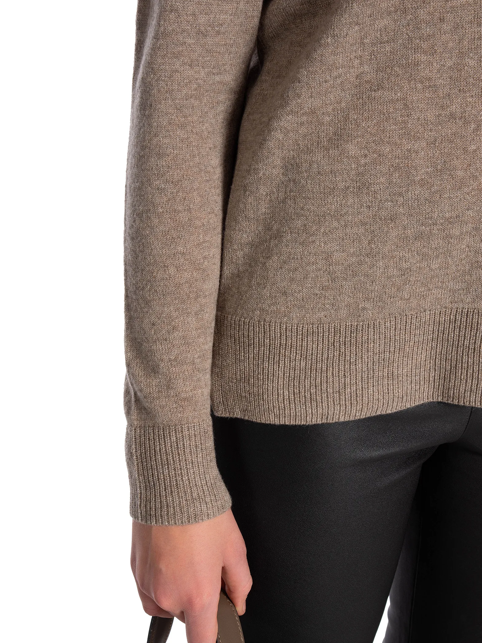 LEVETE ROOM SWEATER LR ELOISE PULLOVER WALNUT MELAN