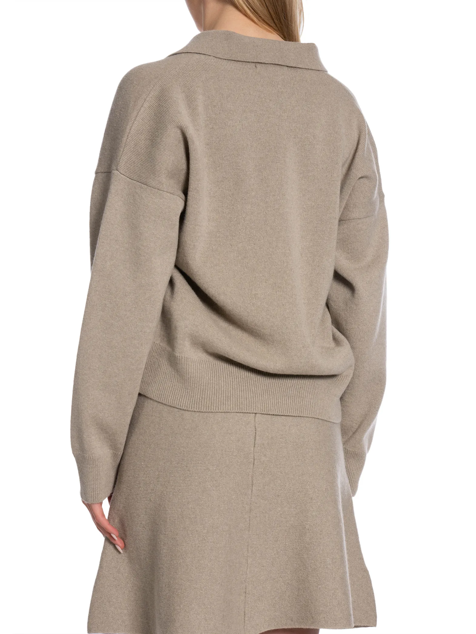 LEVETE ROOM SWEATER WINNI PLAZA TAUPE