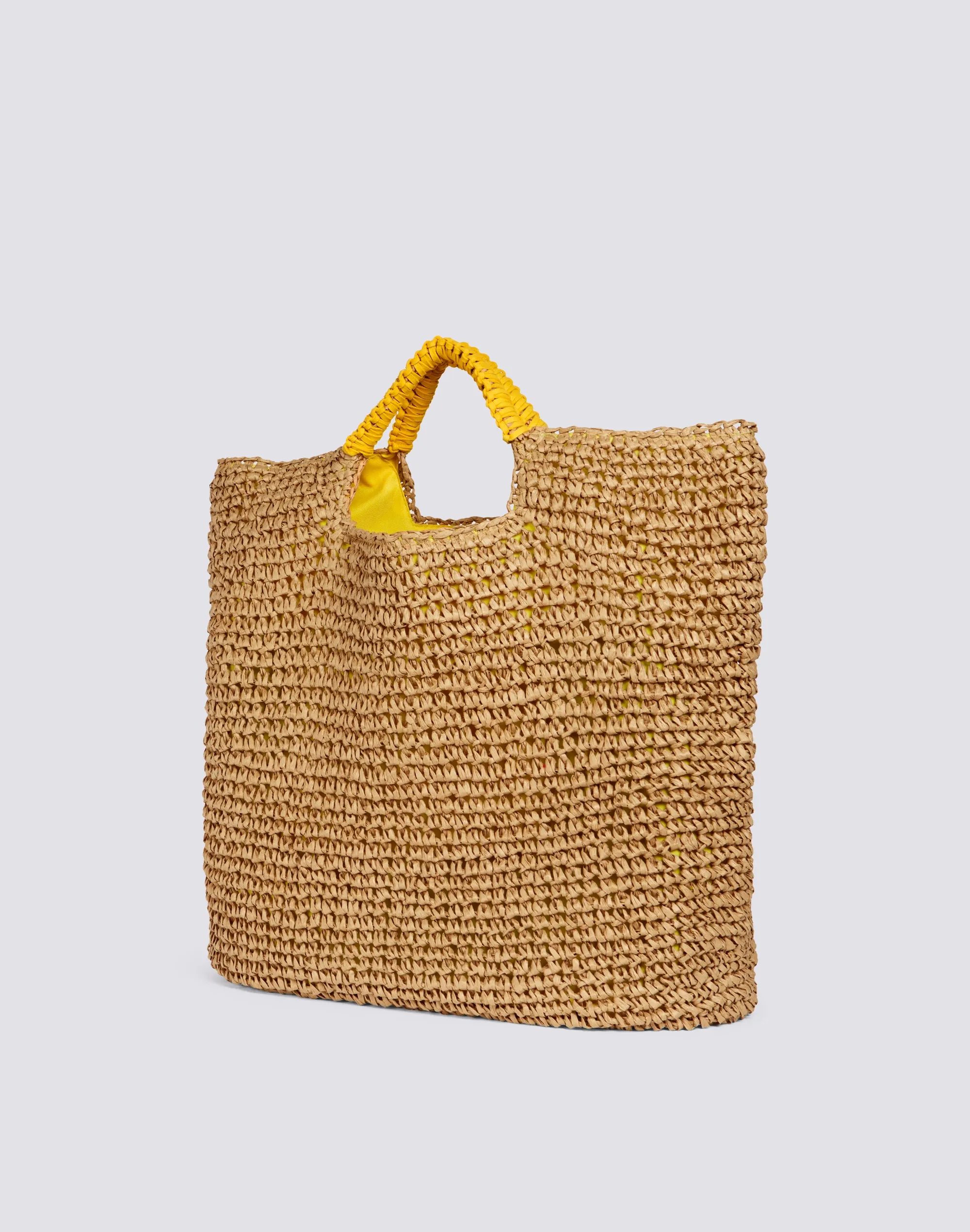 MAXI BORSA IN PAPER STRAW INTRECCIATA