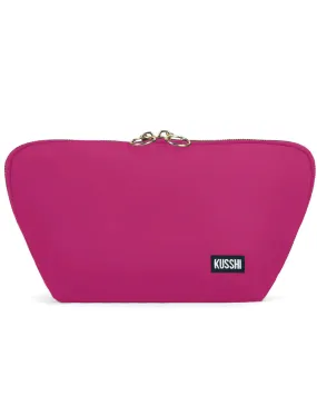 Medium Signature Makeup Bag in Pink and Teal