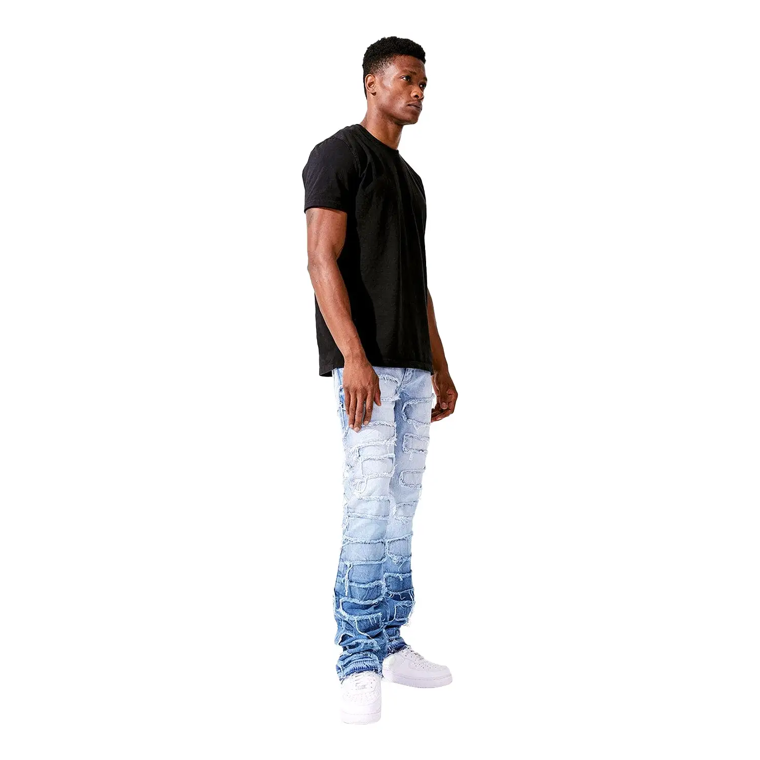 Men's Martin Stacked Python Denim Pant