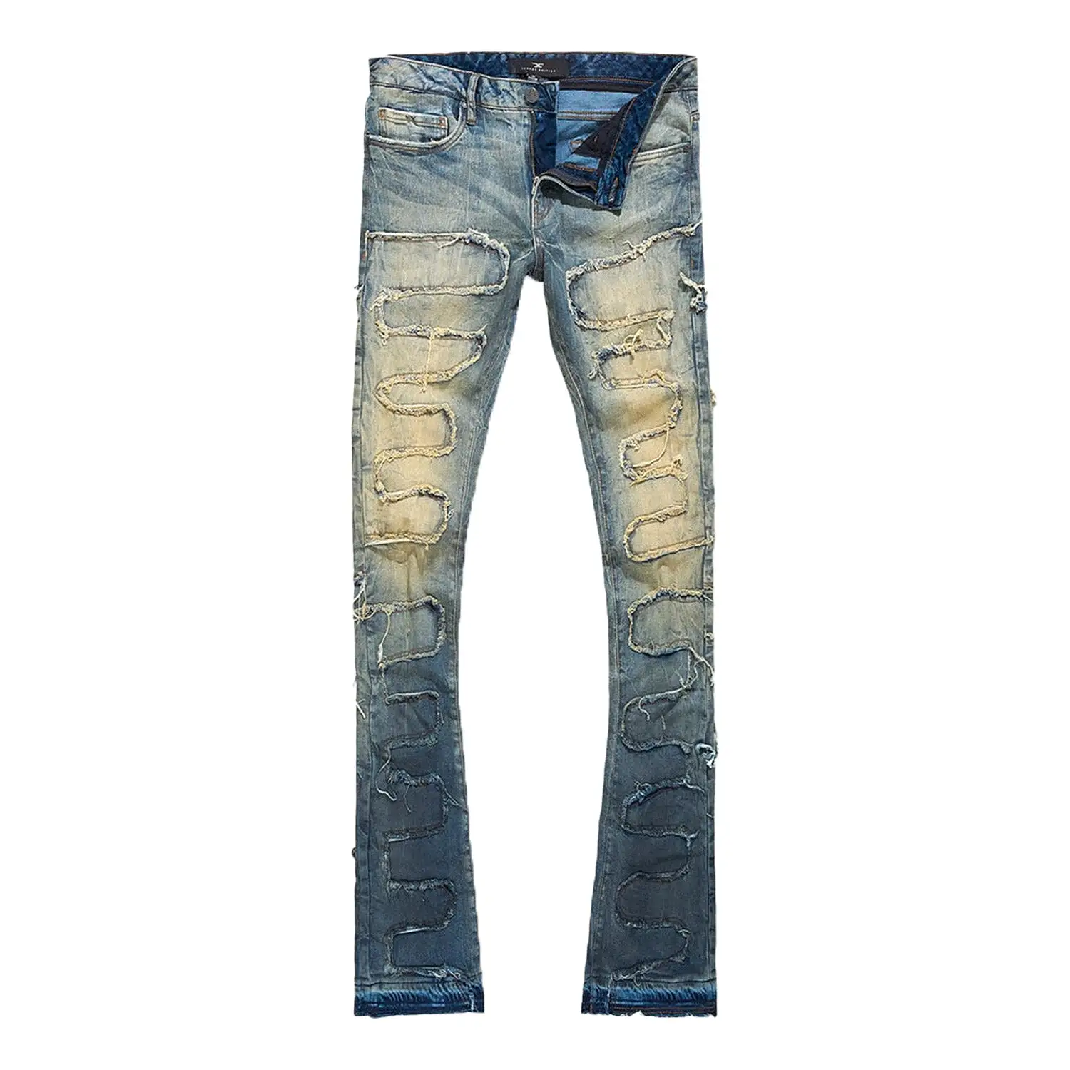 Men's Martin Stacked Python Skinny Denim Pant