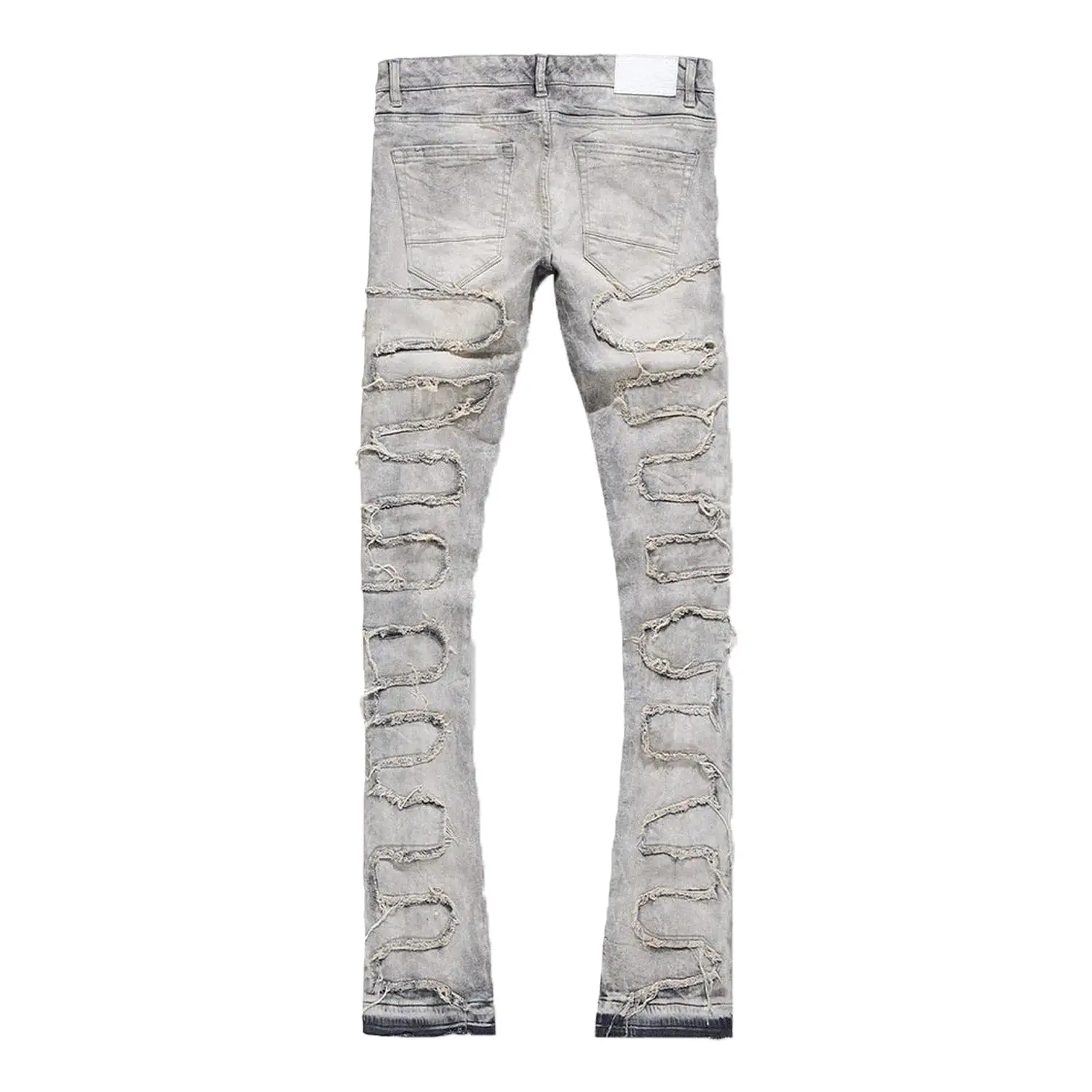 Men's Martin Stacked Python Skinny Denim Pant