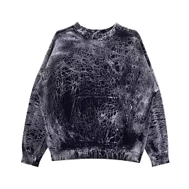 Mud Crack Crew Neck (Black) /MD1