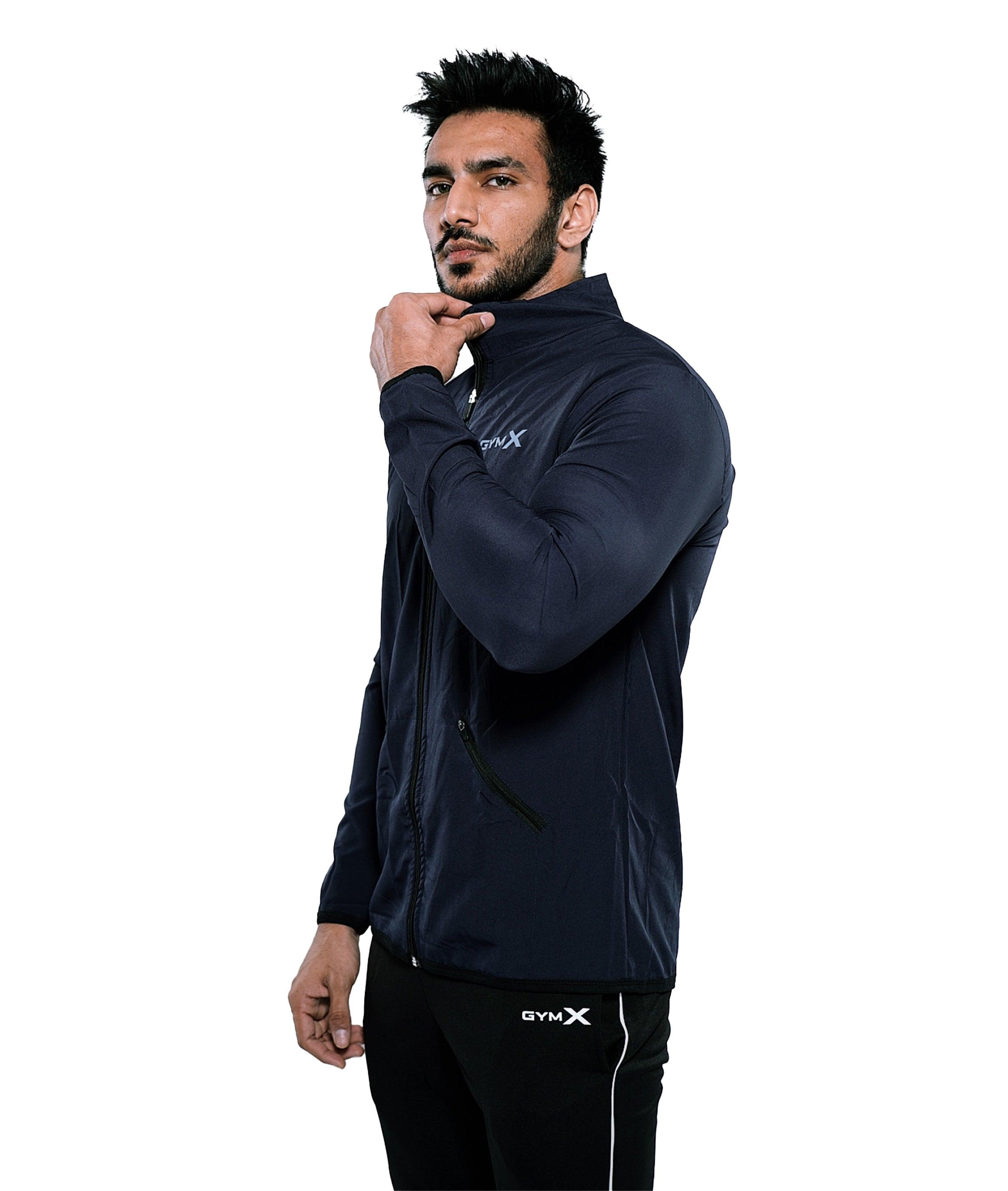 Night Blue GymX Summer Windcheater (Dedicated Phone Pocket)