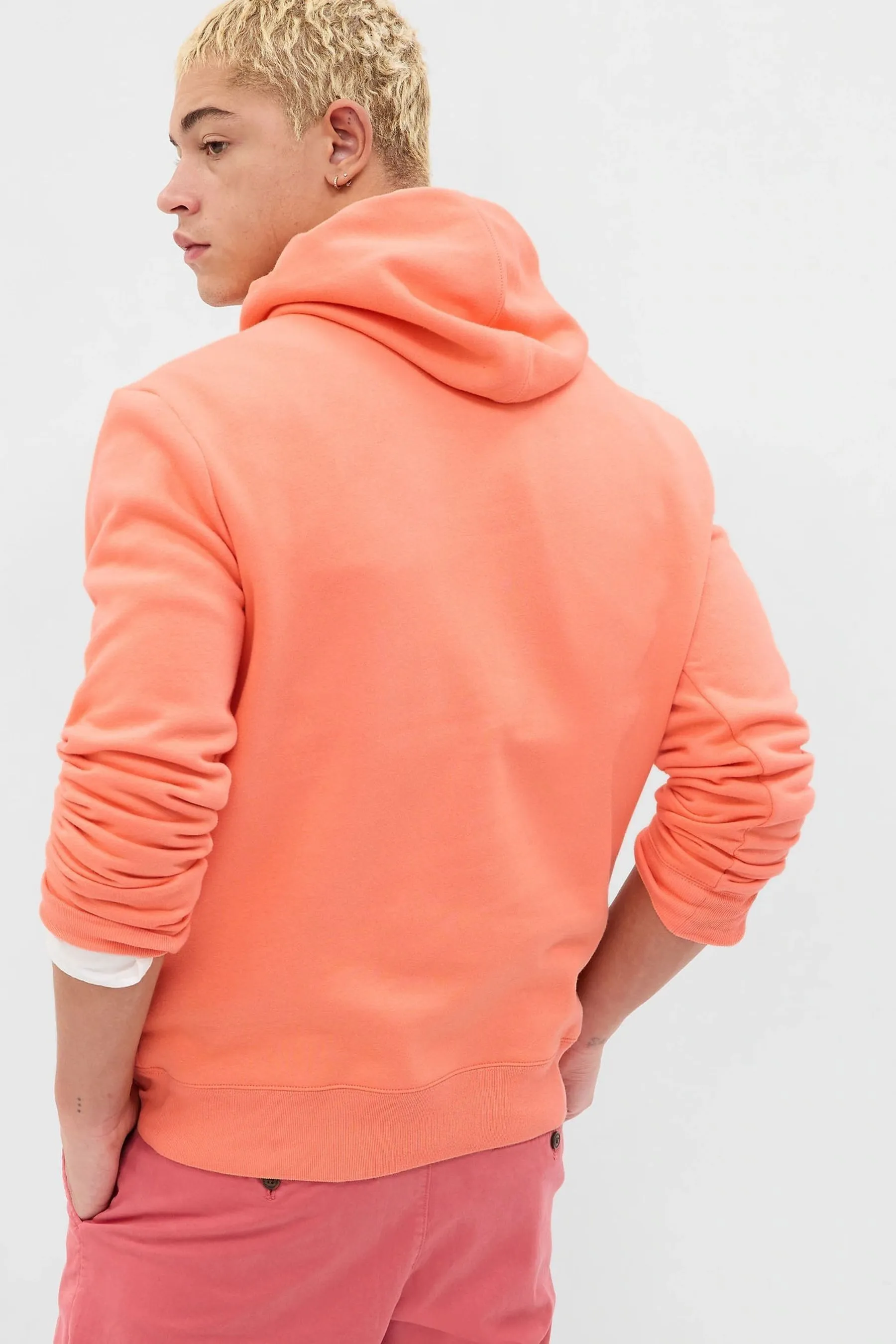 Orange Tropical Arch Logo Hoodie