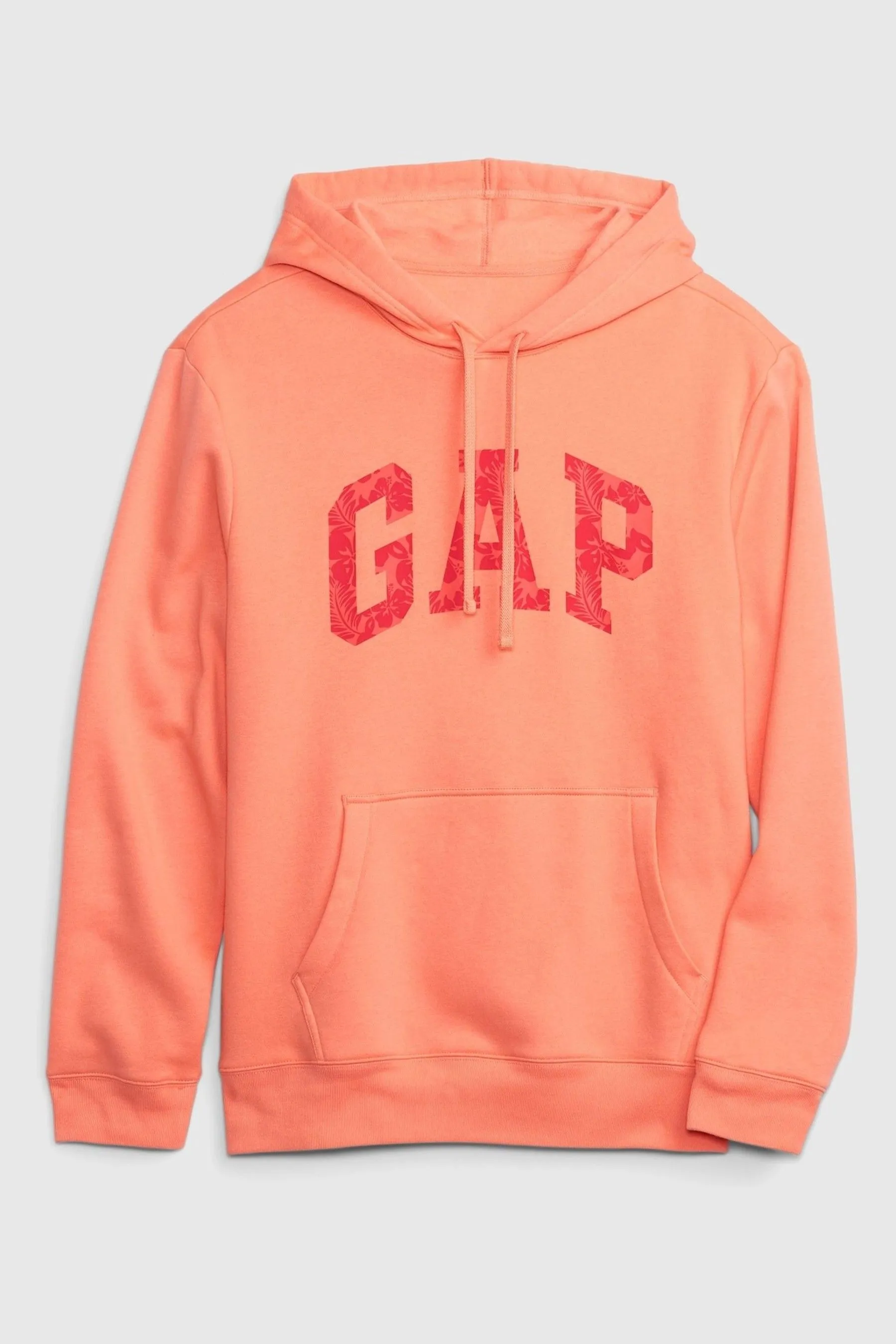 Orange Tropical Arch Logo Hoodie