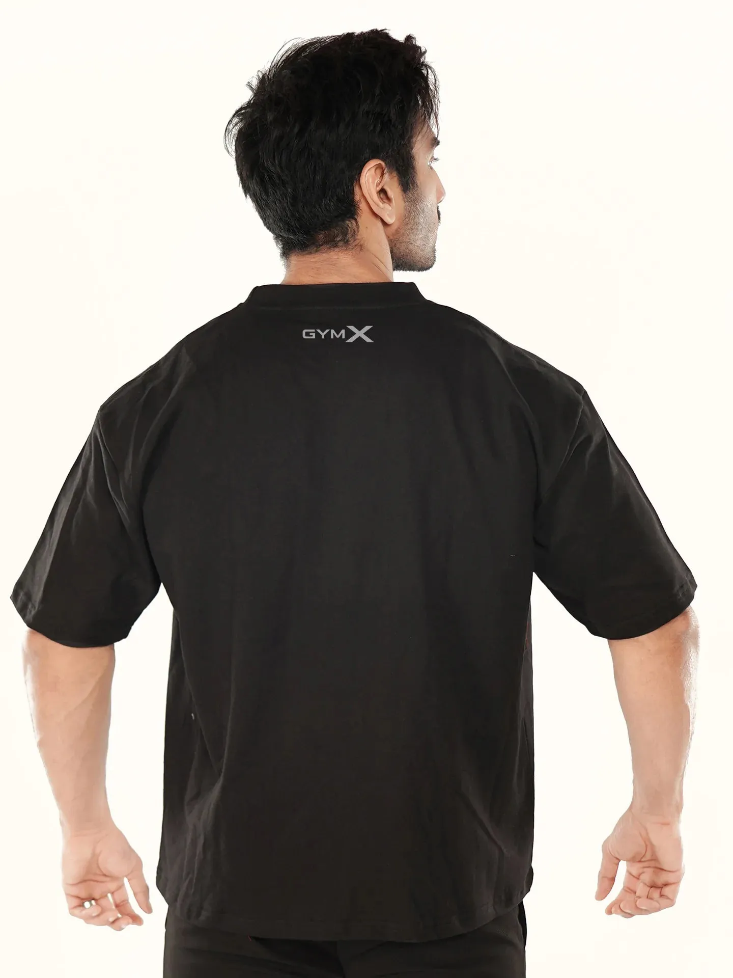 Oversized GymX Black Tee: Beast - Sale