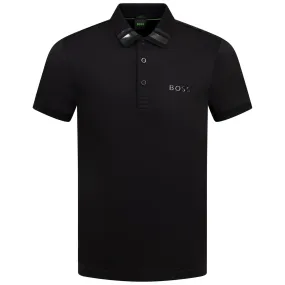 Paule Mirror Cotton Jersey Slim Fit Polo Black - W23