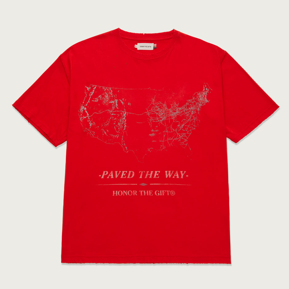 PAVE THE WAY TEE ORANGE