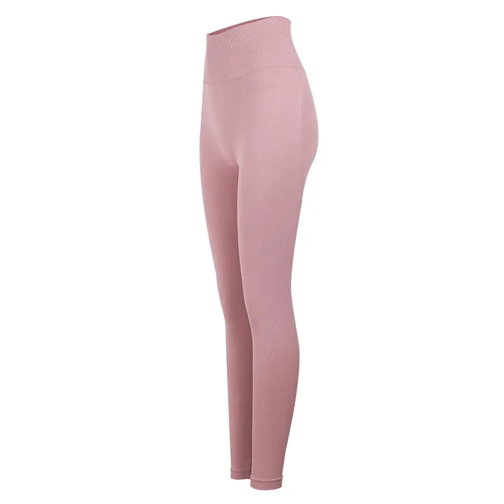 Peach High Waist Hip Lift Fitness Pants High Stretch Leggings Peach Yoga