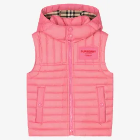 Pink Down Padded Gilet