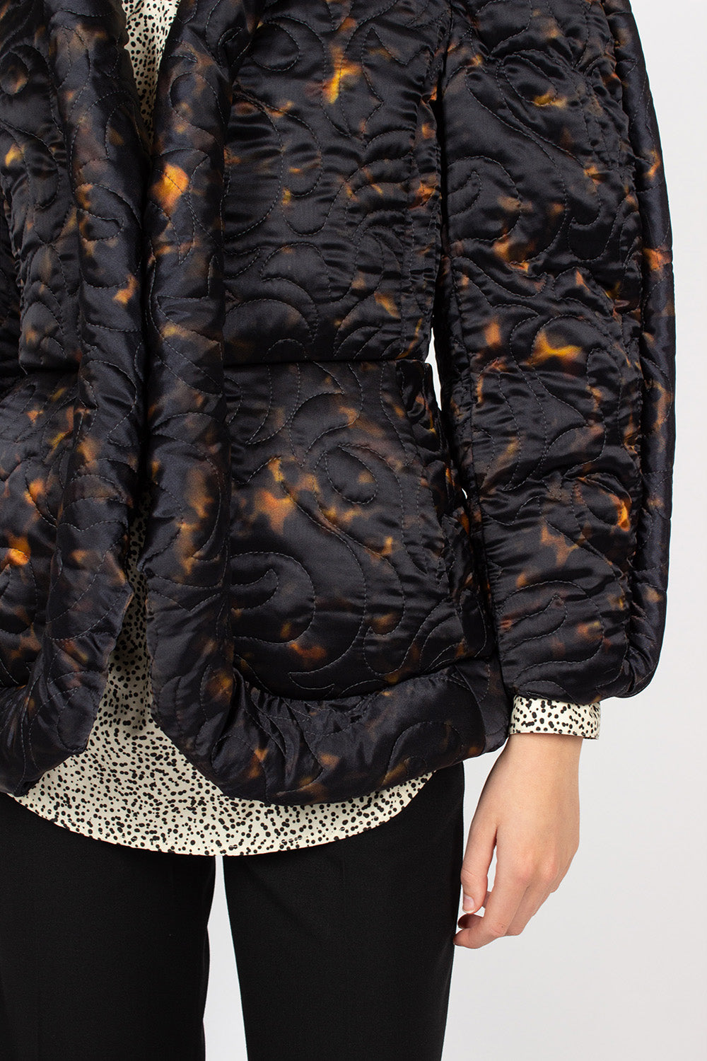 Piped Jacket Tortoiseshell