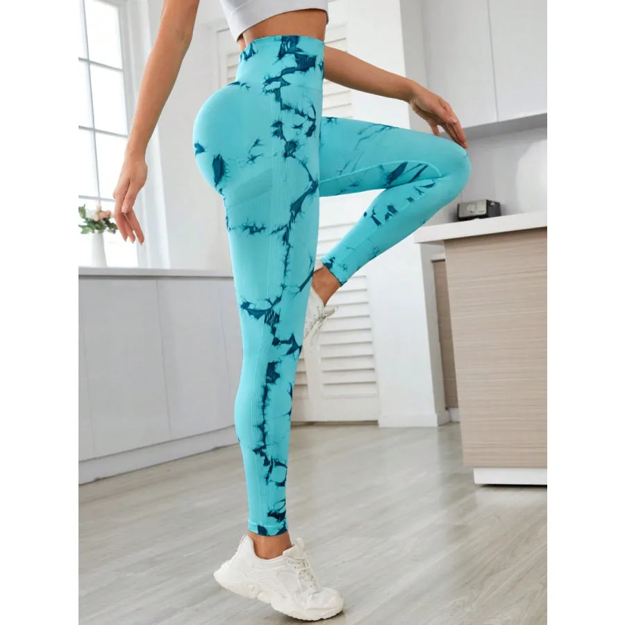 Printed High Waist Active Leggings