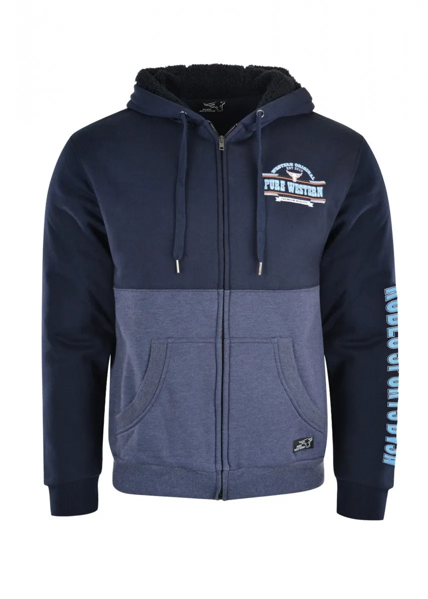 Pure Western Mens Scott Zip Up Hoodie - P1W1710400 - On Sale