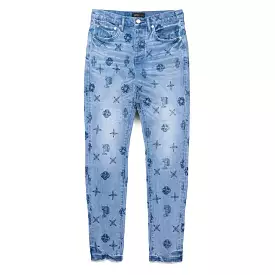 Purple Brand Outline Monogram Jeans