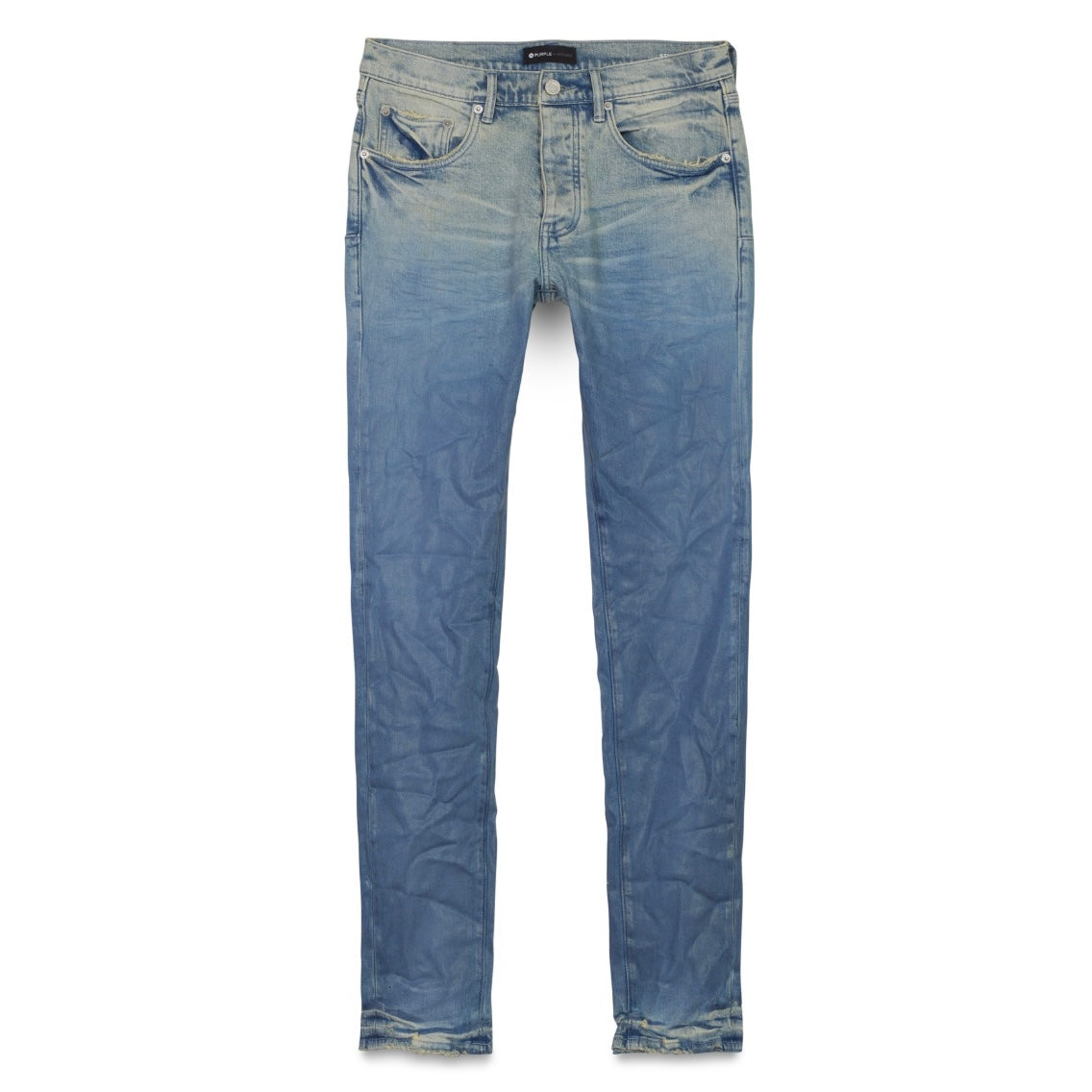 Purple Brand Placid Blue Gradient Coated Jeans