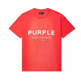 Purple Brand Textured Flame Red S/S Tee