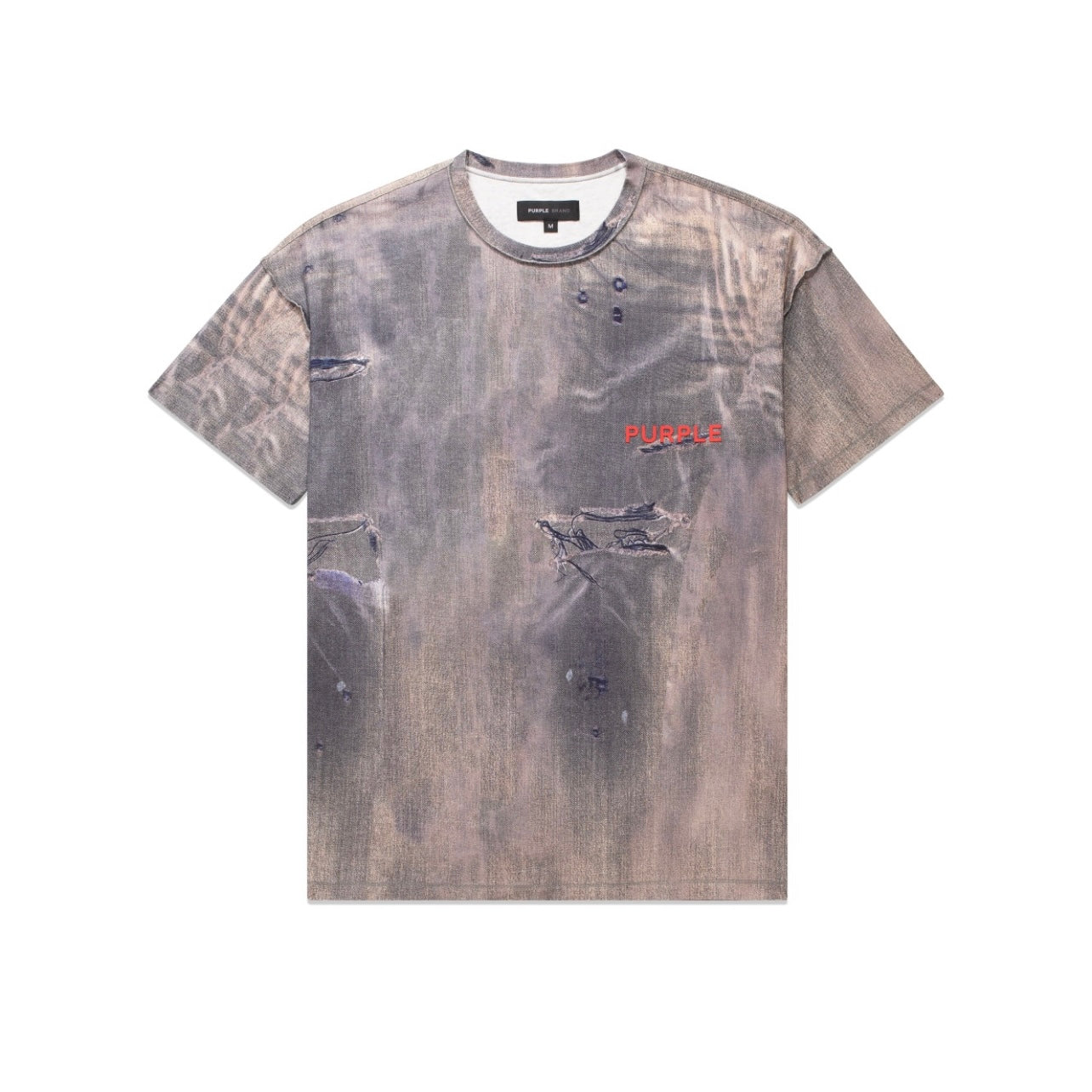 Purple Brand Textured Marble S/S Tee