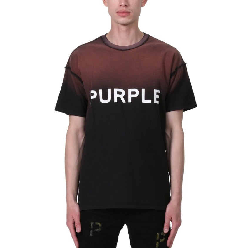 Purple Brand Textured Red Tie Dye S/S Tee