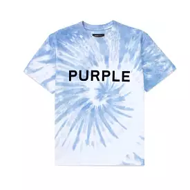 Purple Brand Textured Swirl Blue S/S Tee