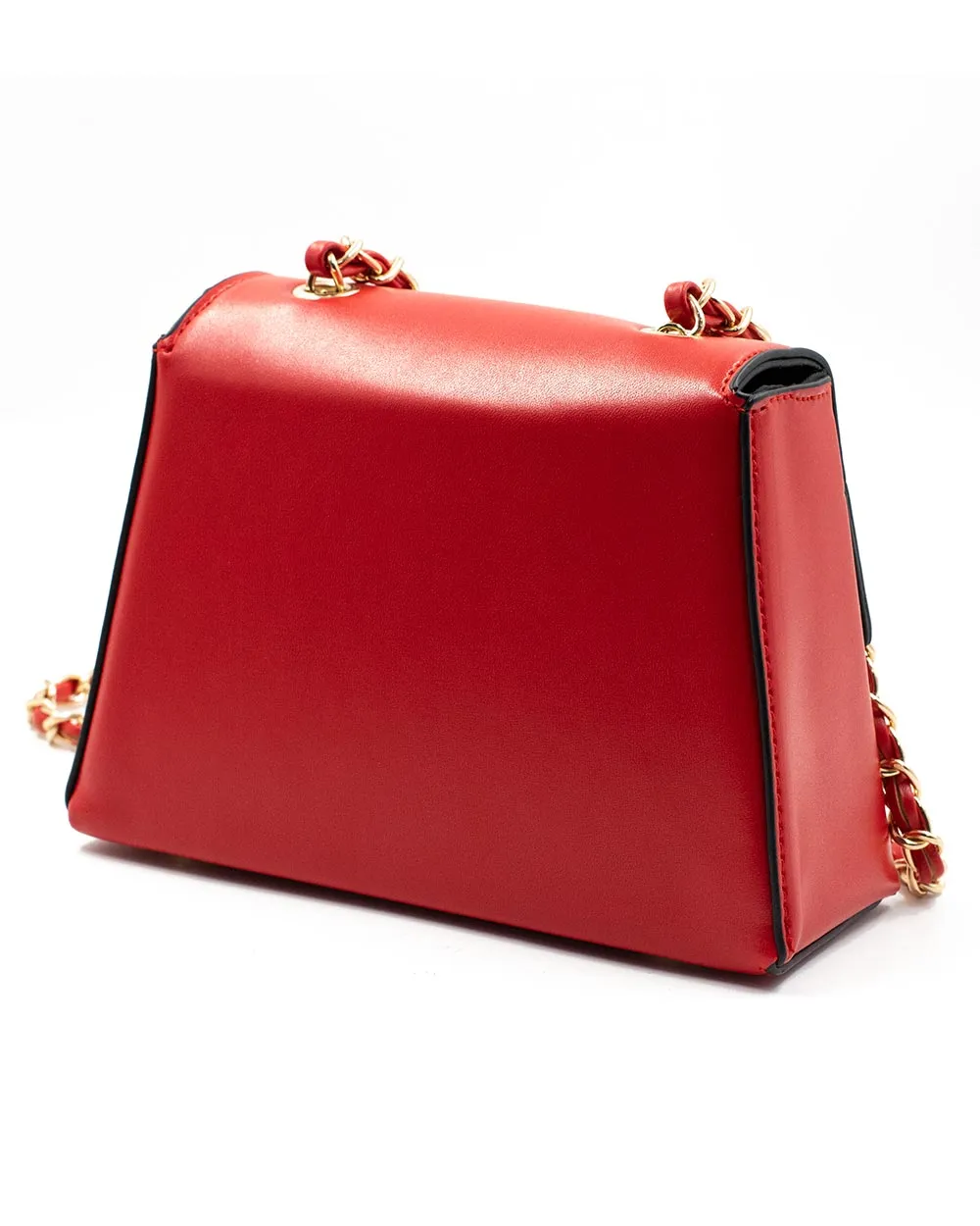 Purse - Small Red X-Body With Pointed Fold Ophia