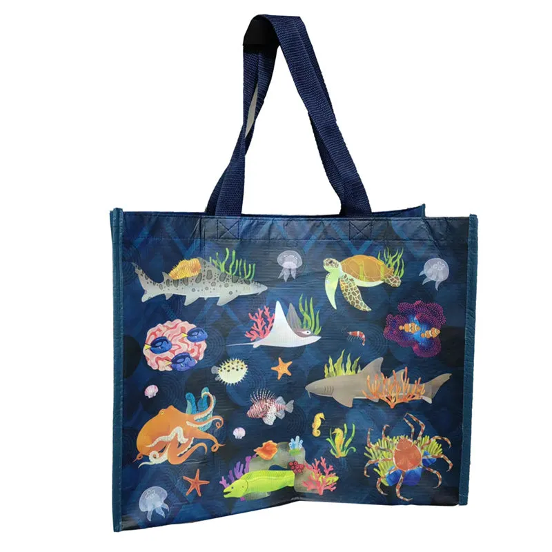 Recycled RPET Reusable Shopping Bag - Marine Kingdom RPBAG32