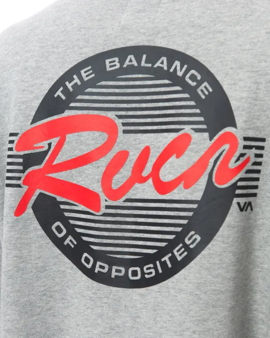 RVCA  |Crew Neck Long Sleeves Plain Logo Sweatshirts