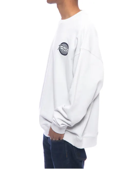 RVCA  |Crew Neck Long Sleeves Plain Logo Sweatshirts