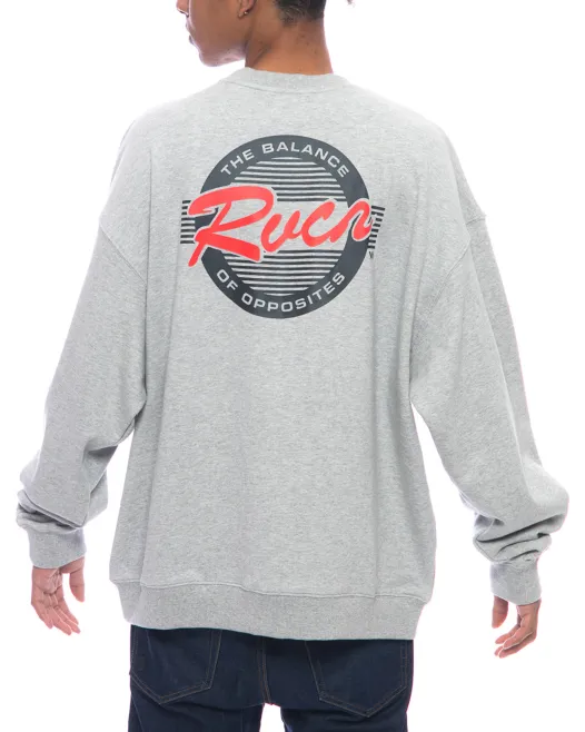 RVCA  |Crew Neck Long Sleeves Plain Logo Sweatshirts