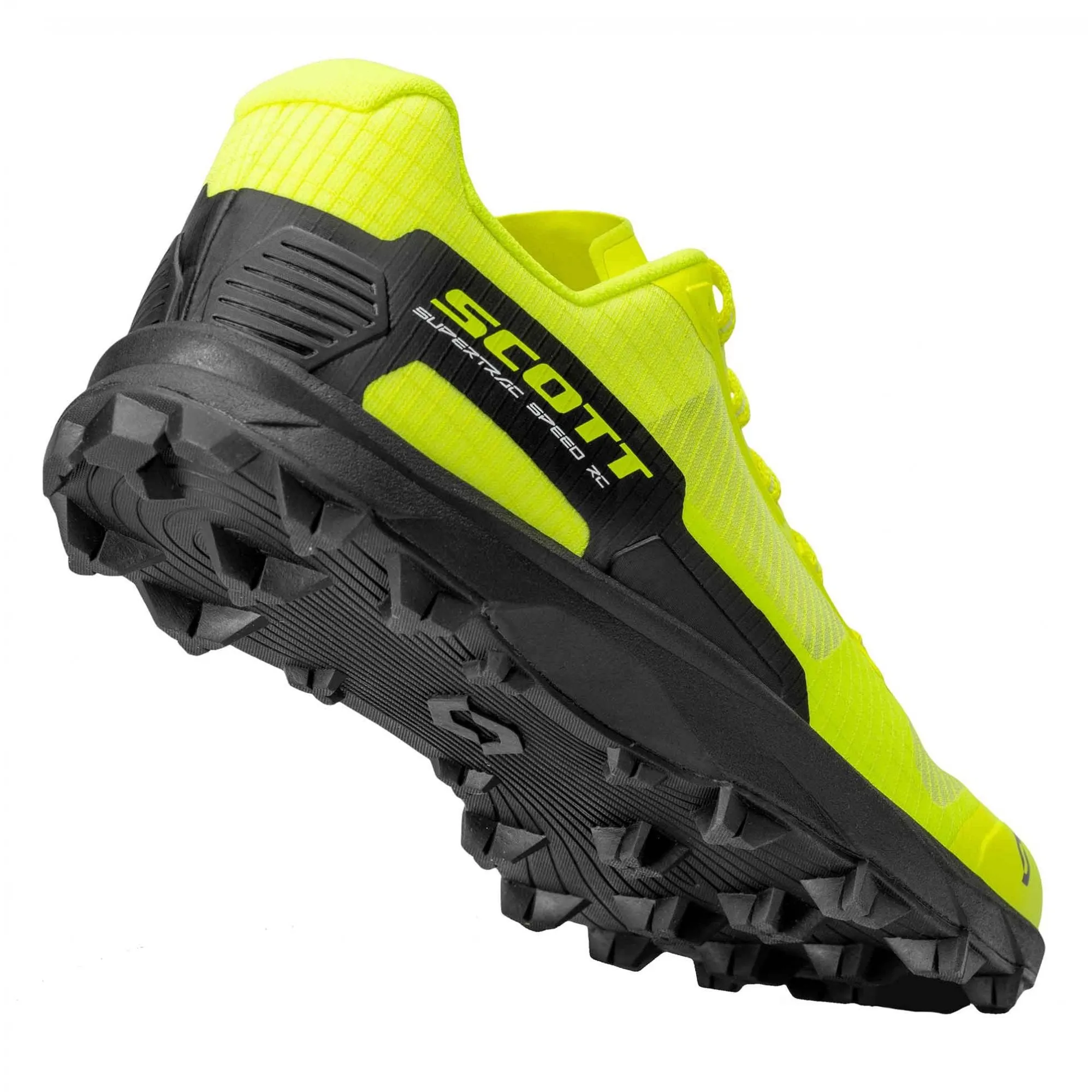 Scott  Supertrac Speed RC Mens Fell Running Shoe Black/Safety Yellow