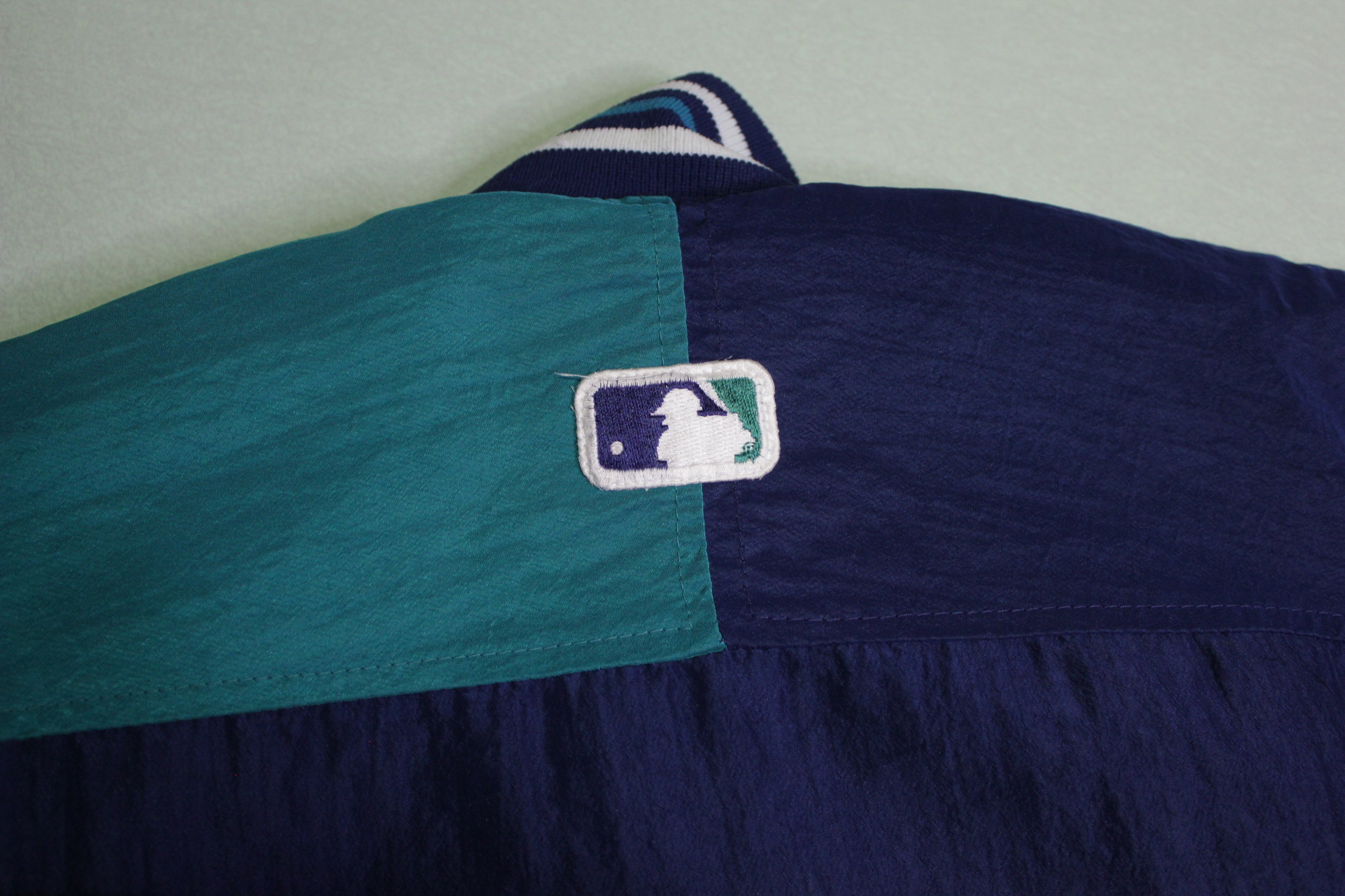 Seattle Mariners Vintage Diamond Collection Made in USA 90's Big Patch Starter Jacket