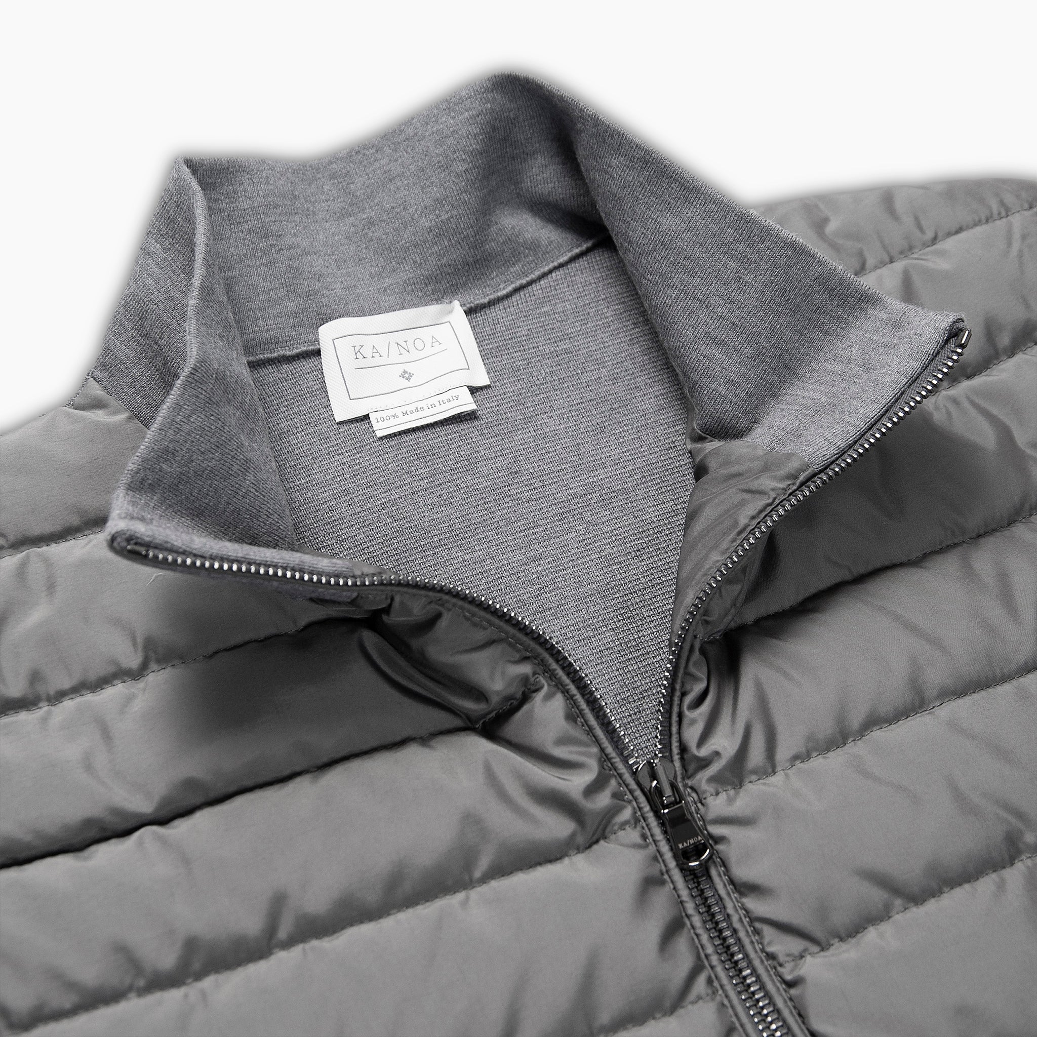 Soon extrafine wool and down padded hybrid jacket