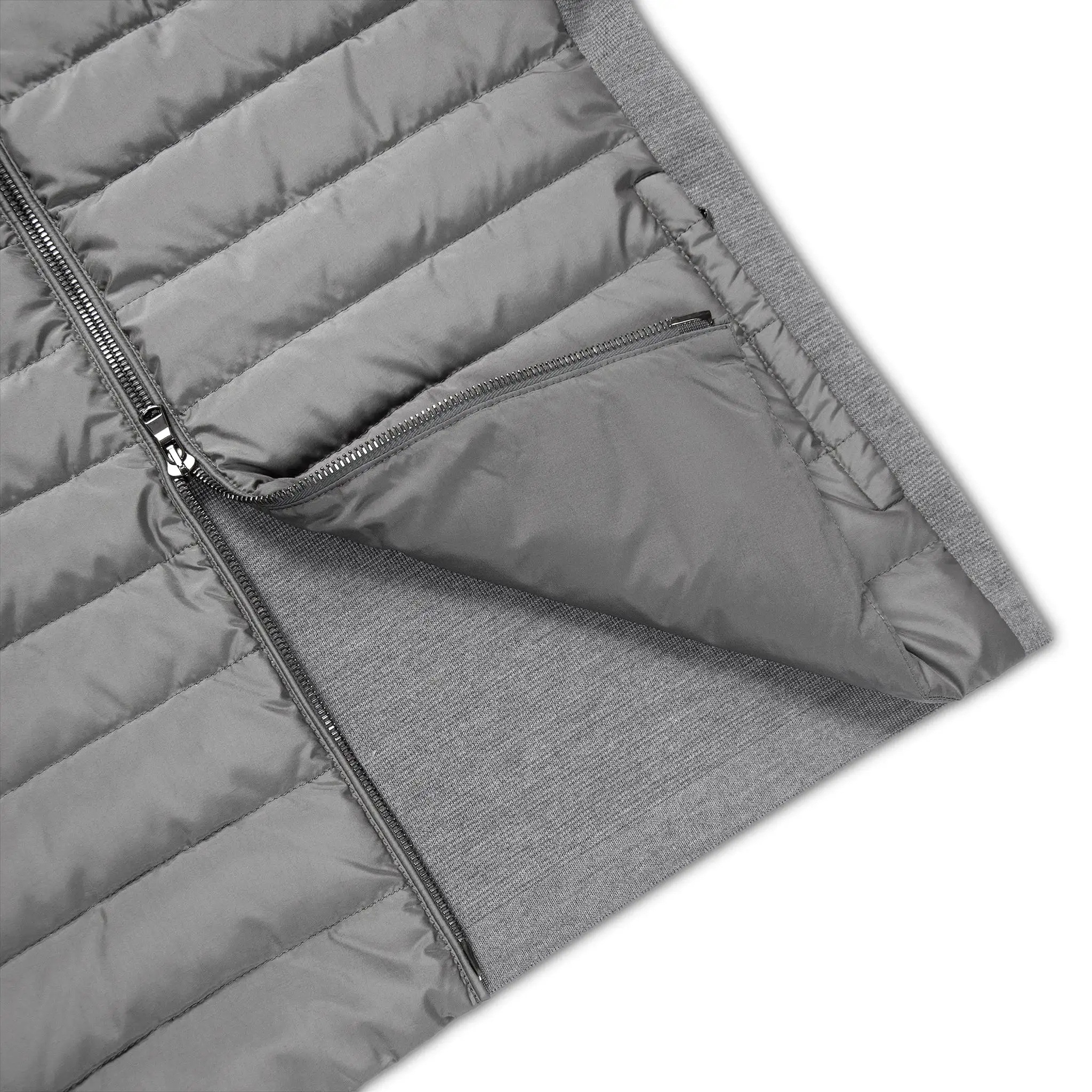 Soon extrafine wool and down padded hybrid jacket