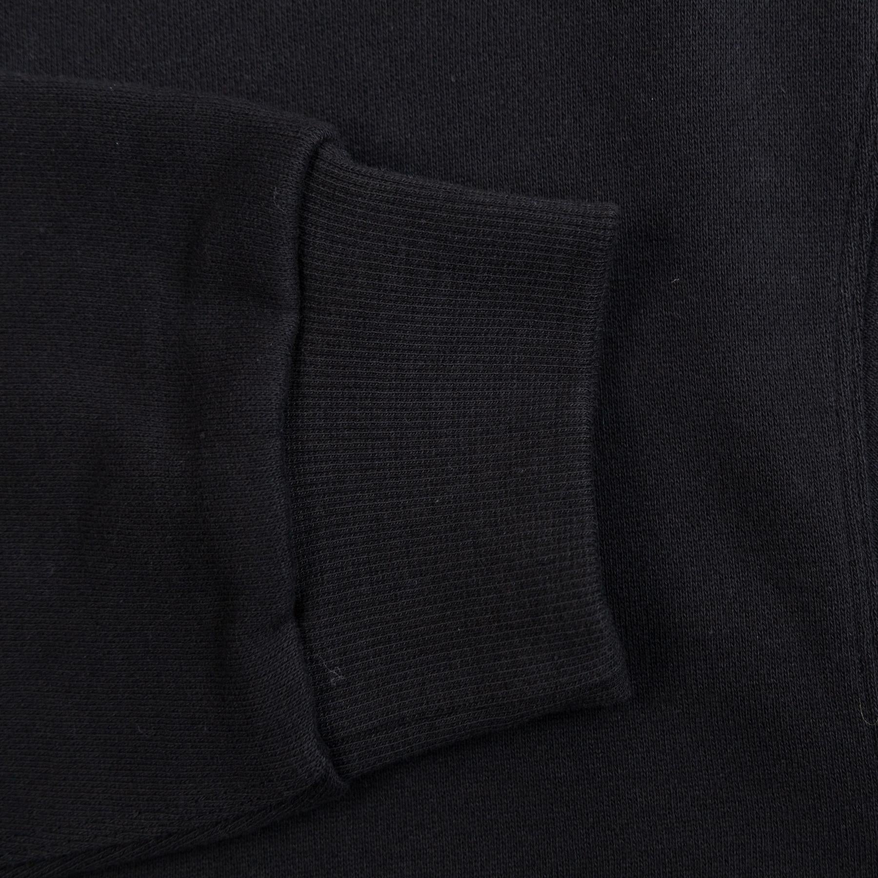 Steady State Crew Neck Cotton Sweatshirt Black - SS24