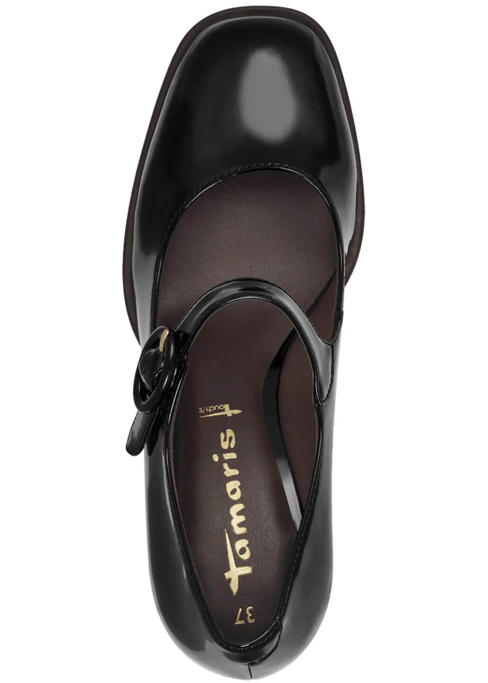 Tamaris Wanda Vegan Brush 60's Pumps Black