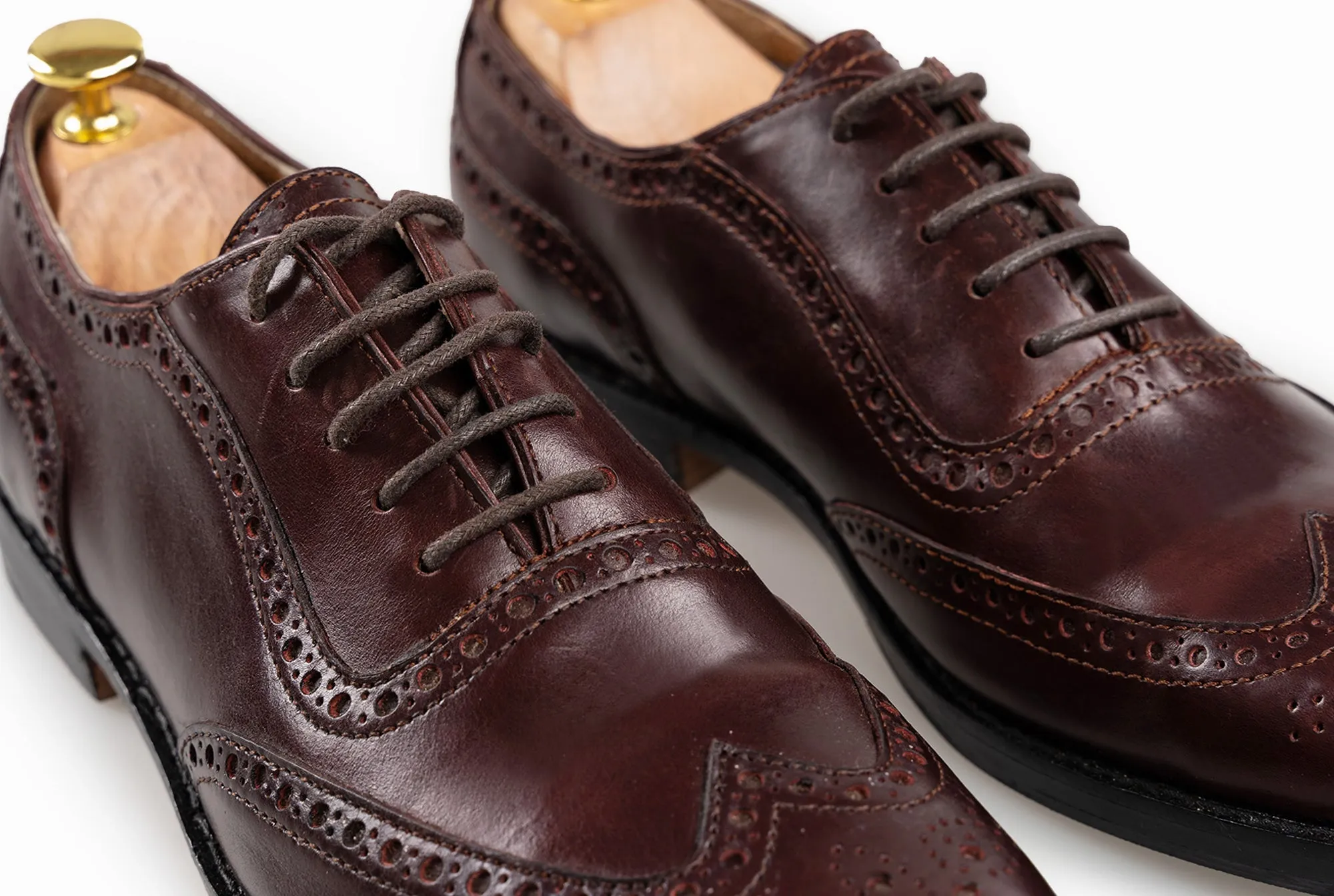 The Grand Wingtip Oxford - Oxblood Burgundy