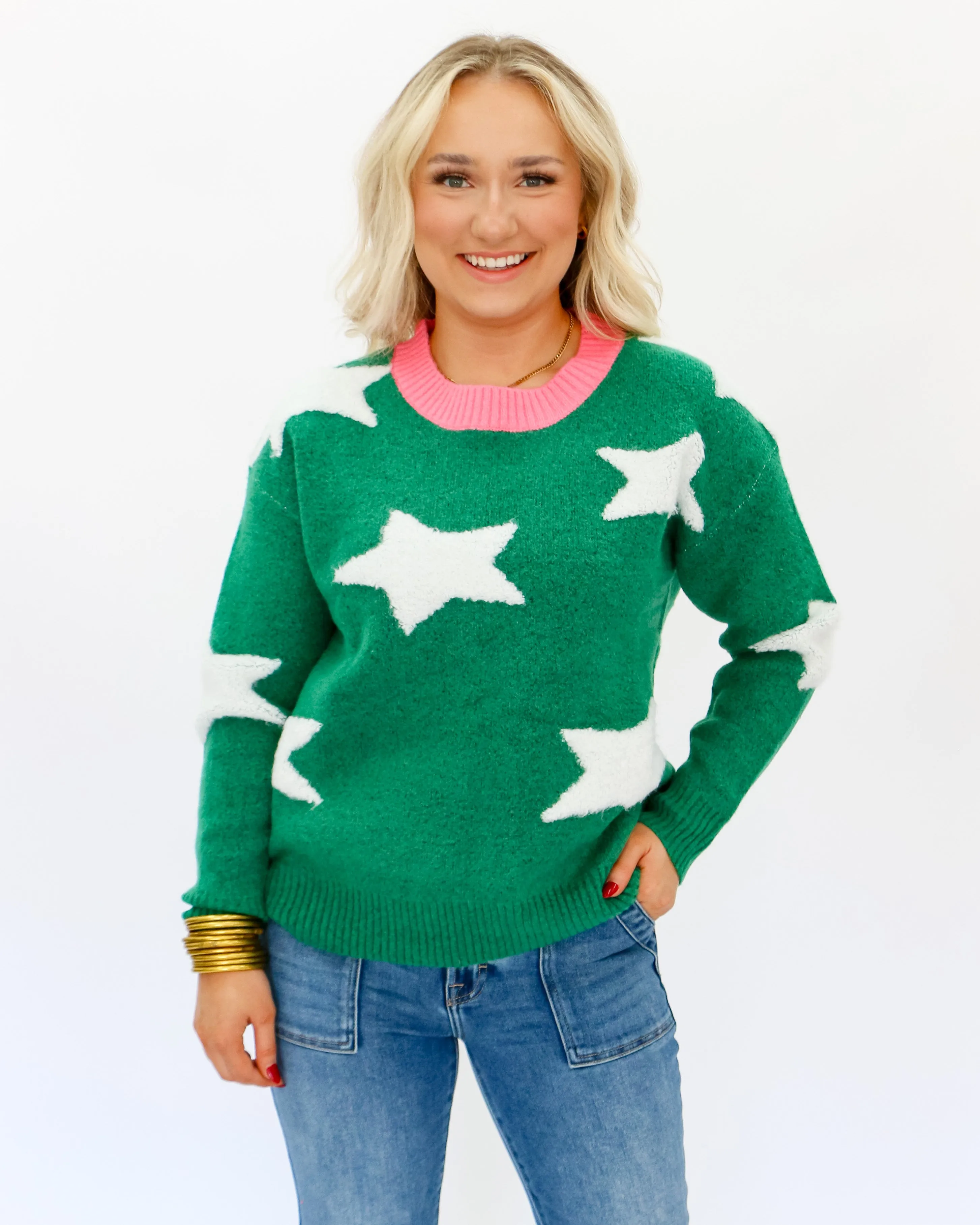 THML Star Pattern Sweater