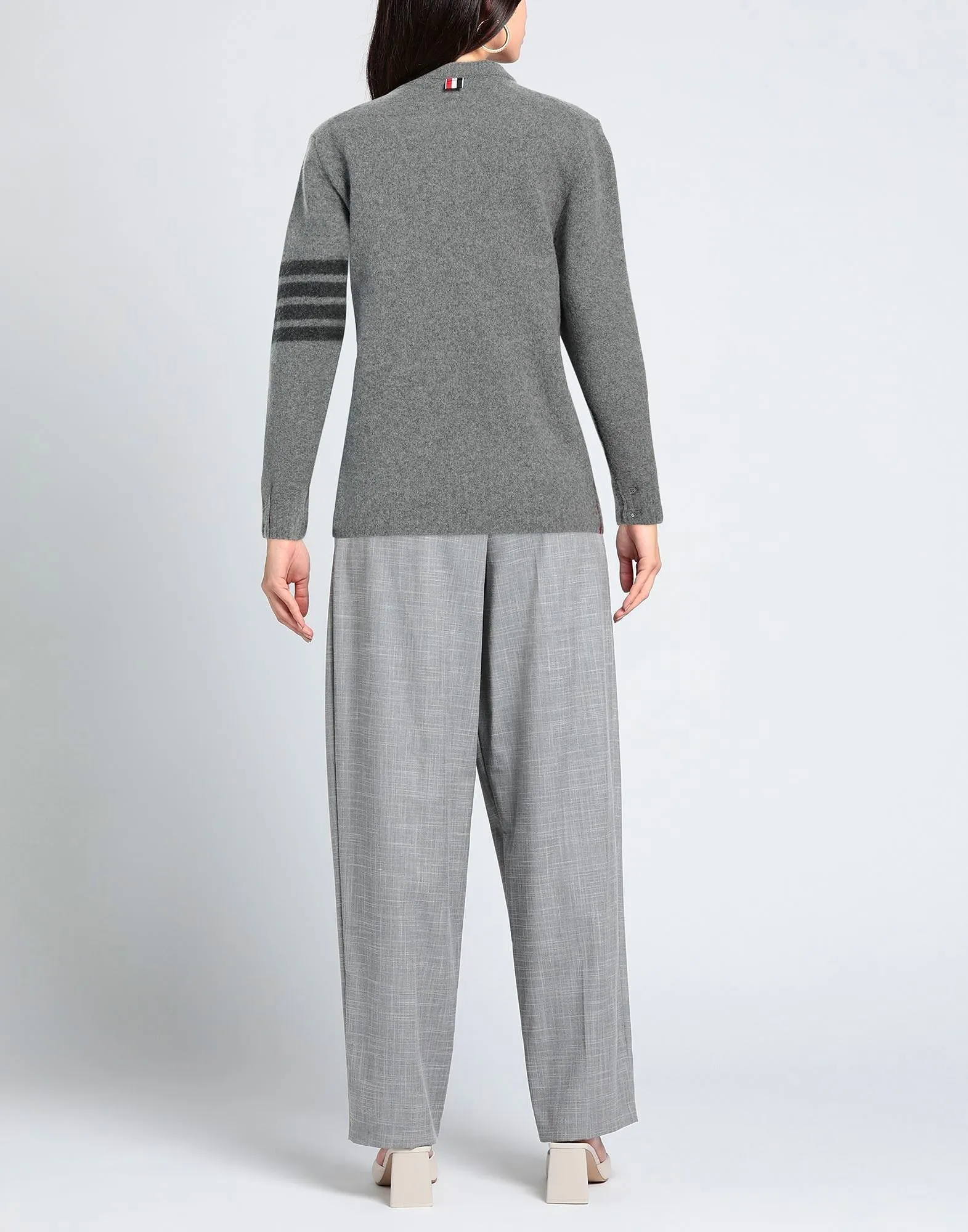 THOM BROWNE  |Crew Neck Casual Style Long Sleeves Plain Elegant Style