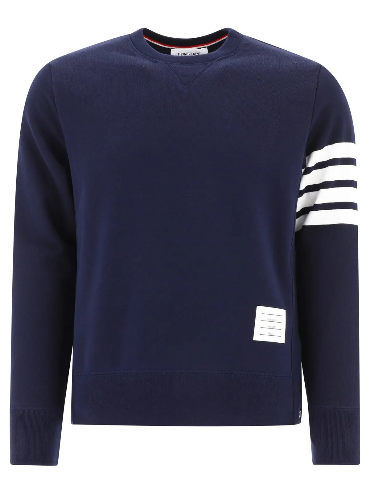 THOM BROWNE  |Crew Neck Street Style Long Sleeves Plain Cotton Logo