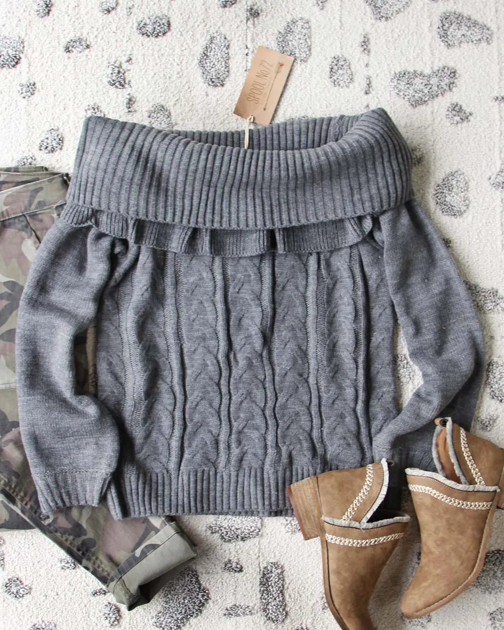 Timberline Cozy Sweater in Gray