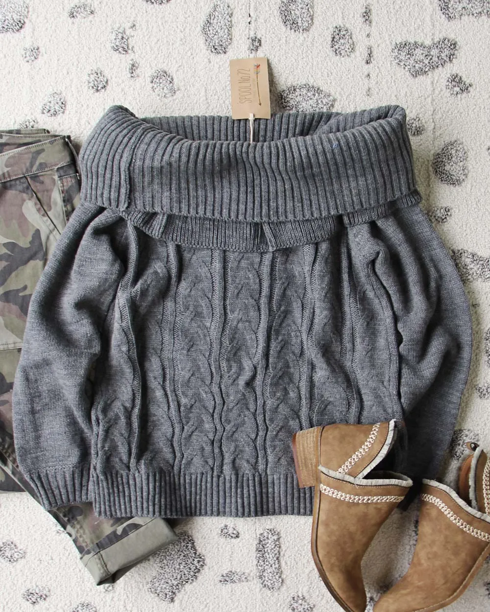 Timberline Cozy Sweater in Gray