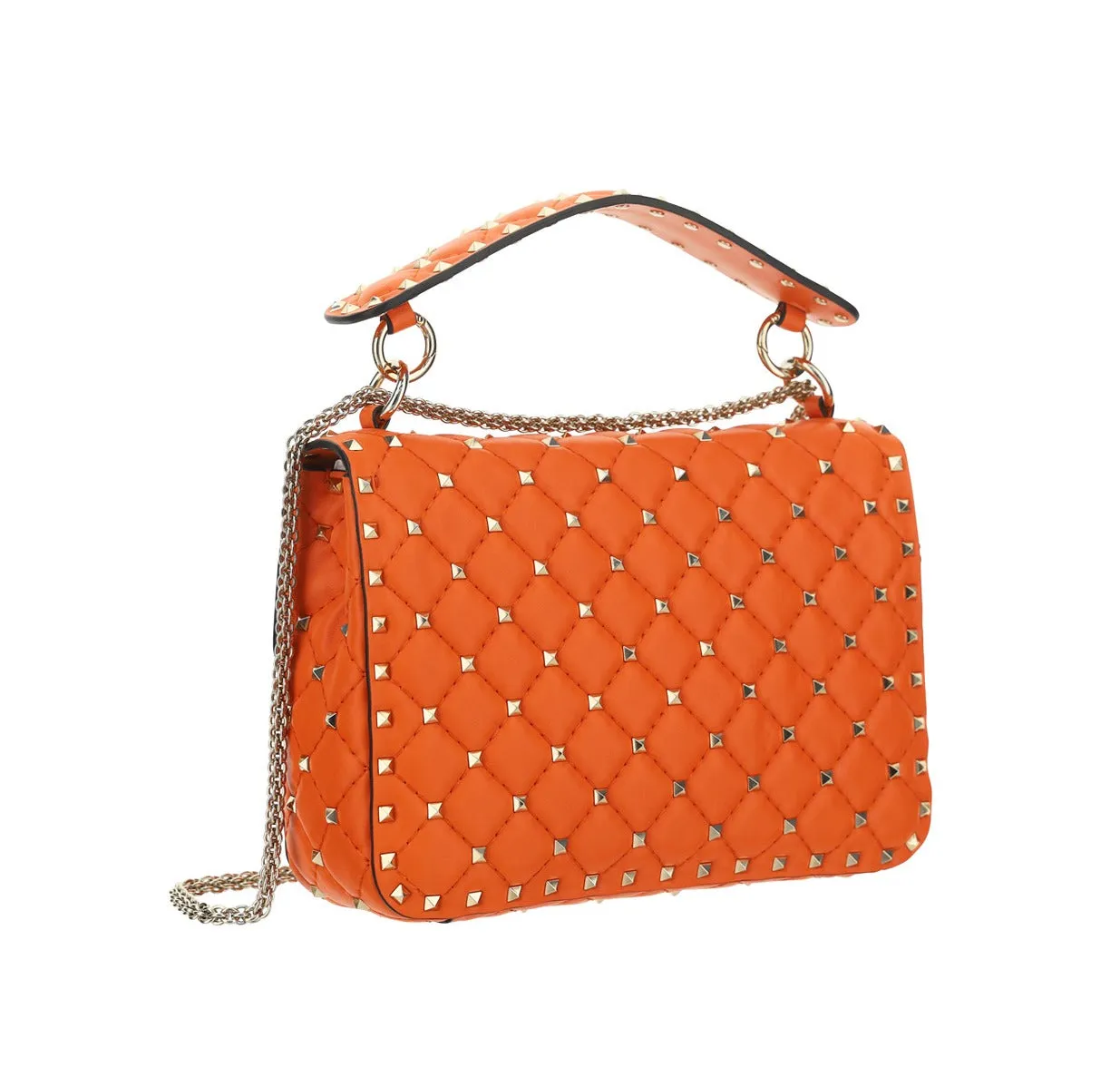 Valentino Garavani Rockstud Foldover Top Shoulder Bag