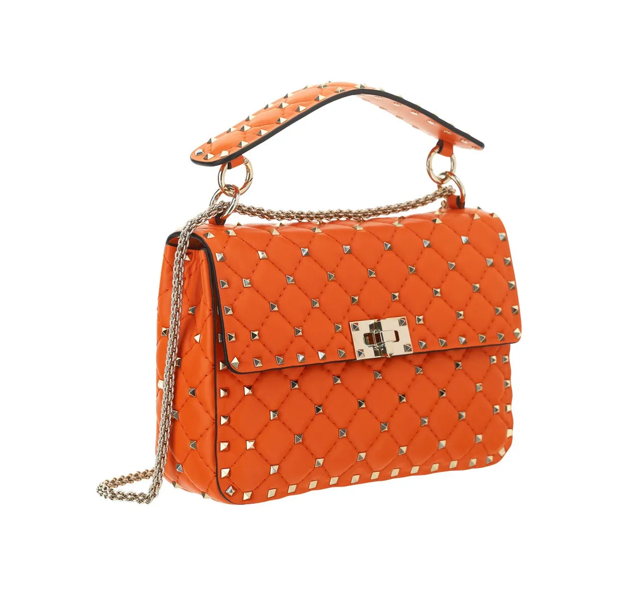 Valentino Garavani Rockstud Foldover Top Shoulder Bag