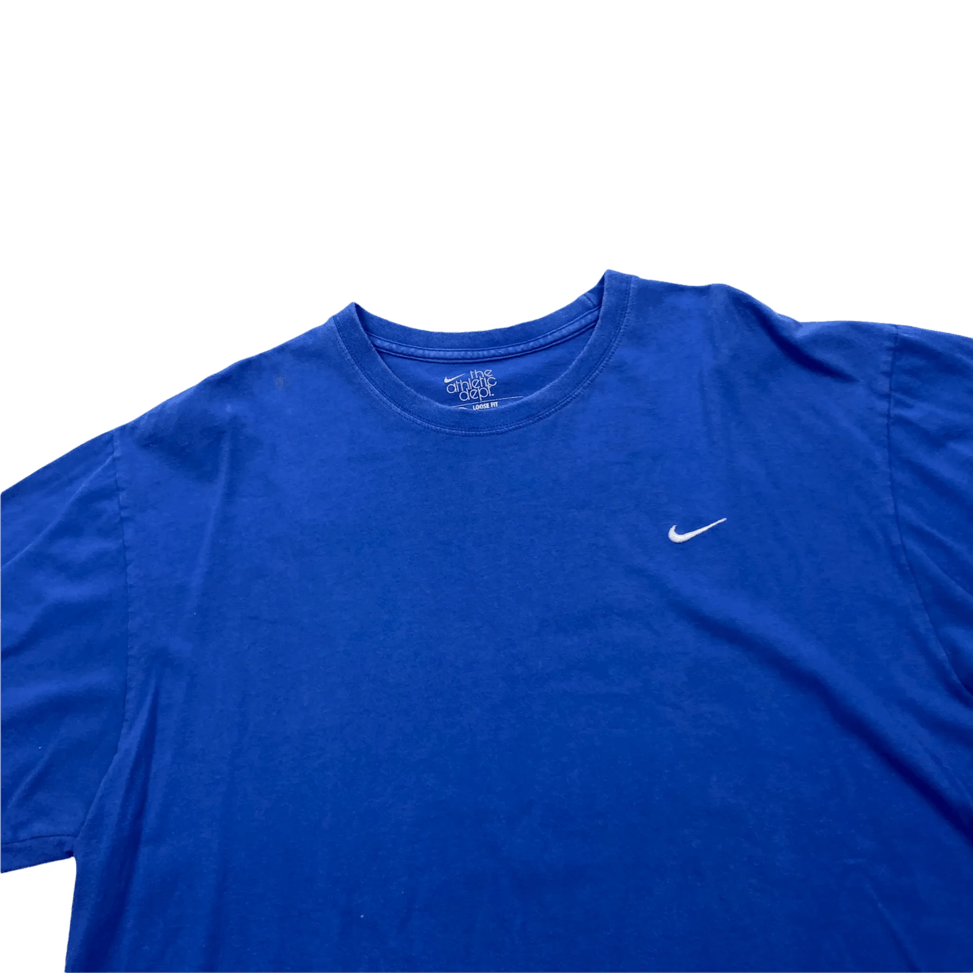 Vintage Blue Nike Embroidered Tee - Extra Large