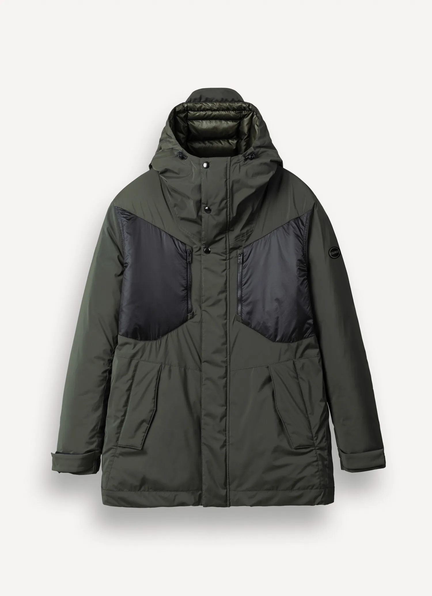 Waterproof down-padded parka-