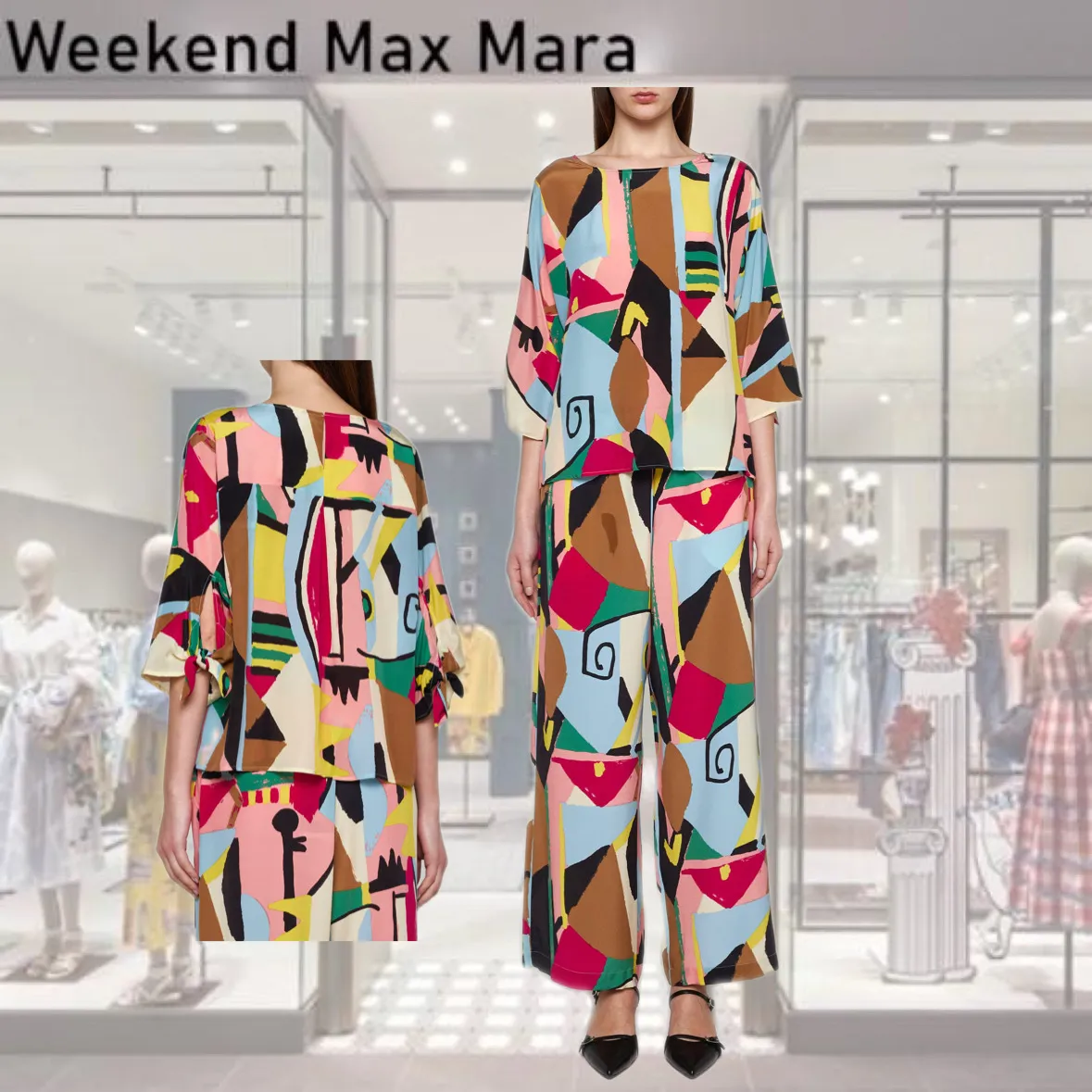 Weekend Max Mara  |Casual Style Silk Street Style Long Sleeves Office Style