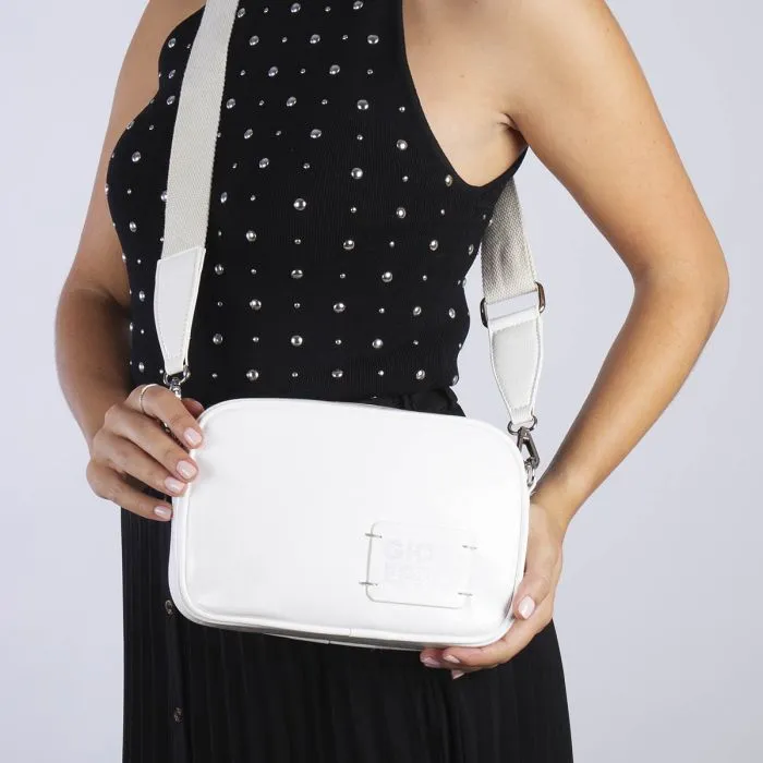 WHITE CLYDE CROSSBODY BAG