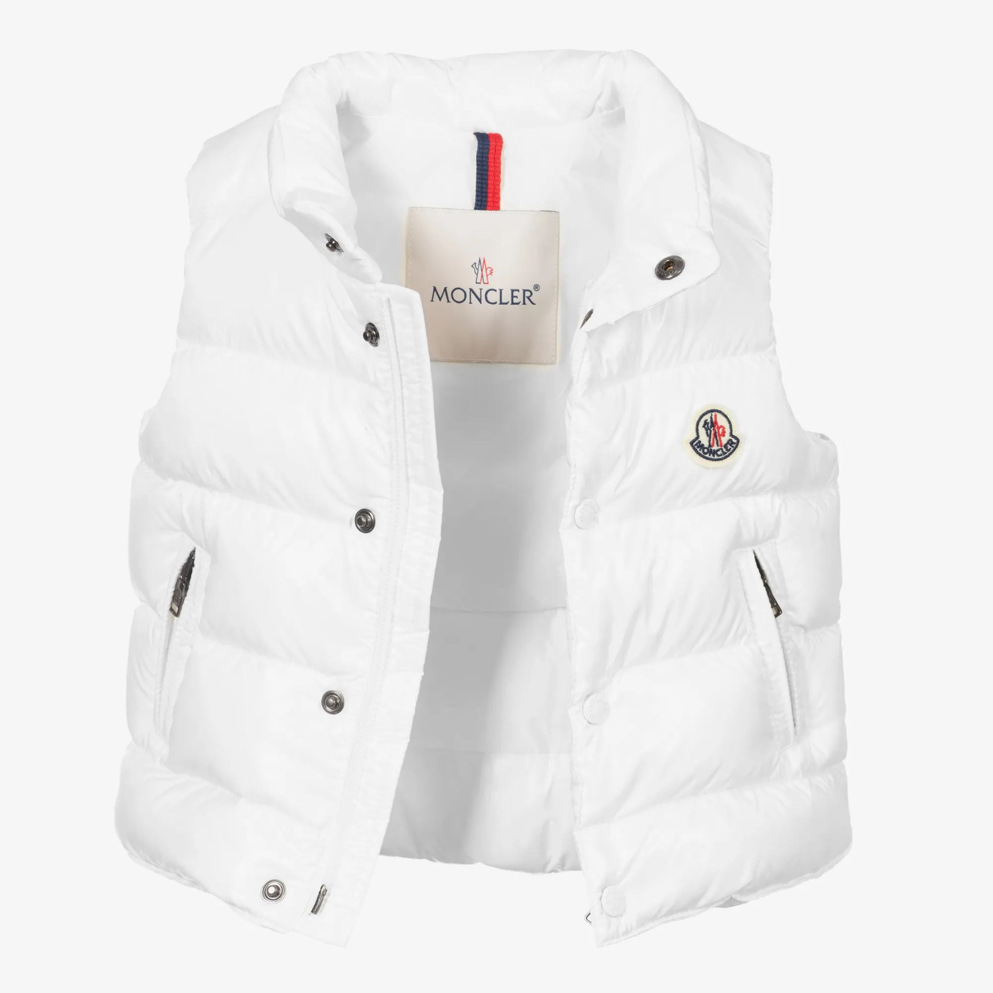 White Down Padded Gilet